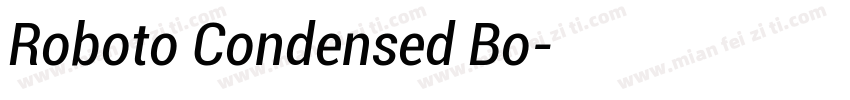 Roboto Condensed Bo字体转换